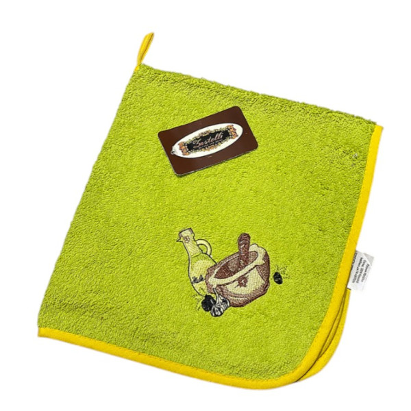 Фото - Набір рушників Zastelli Оливковий махрові для кухні 50х50 см 4 шт. (21217)