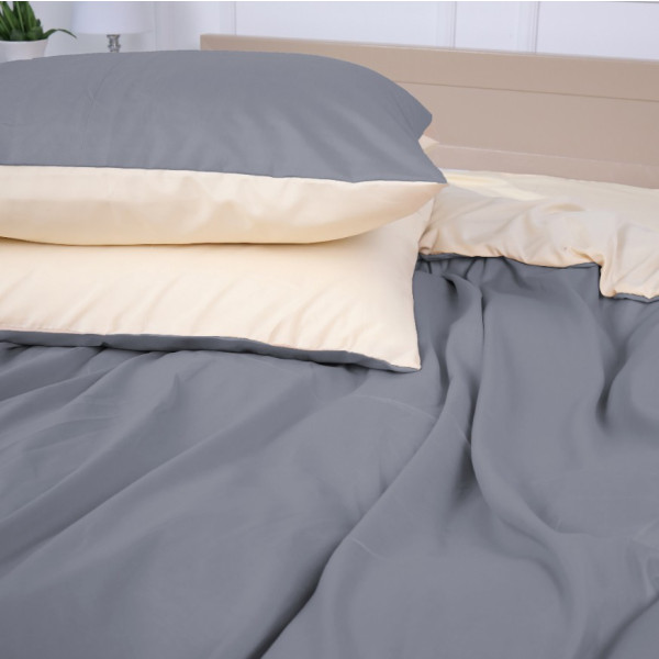Фото - Комплект постільної білизни MirSon Cambarco (12-0712 + 19-0000) Mikrosatin Premium 143х210 см (2200007242849)