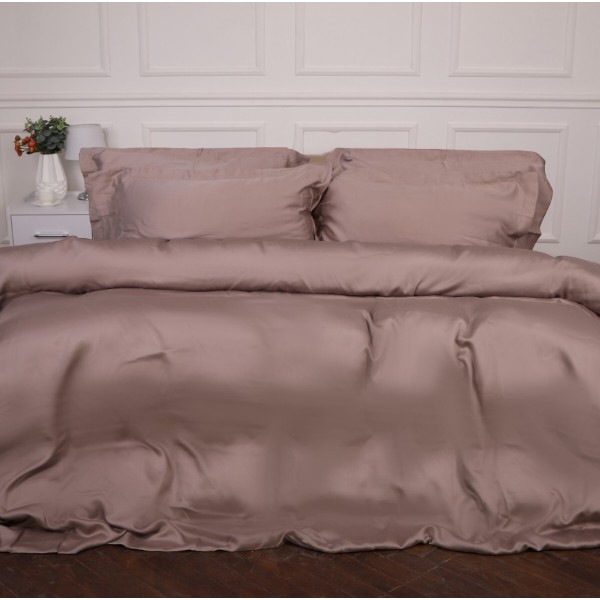 Фото - Комплект постільної білизни MirSon Tencel №08 Beige 160х220 (2200009637124)