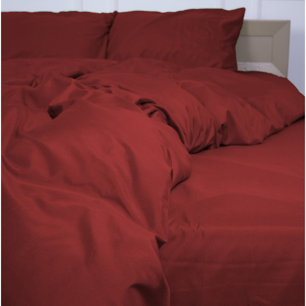 Фото - Комплект постільної білизни MirSon №19-1655 Garnet Mikrosatin Premium 2 x 143 x 210 см (2200007236718)
