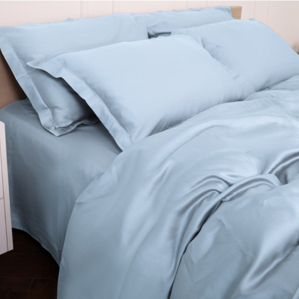 Фото - Комплект постільної білизни MirSon Tencel №04 Blue 2 x 160 x 220 см (2200009369575)