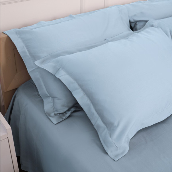 Фото - Комплект постільної білизни MirSon Tencel №04 Blue 200х220 (2200009369551)