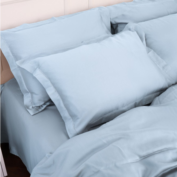 Фото - Комплект постільної білизни MirSon Tencel №04 Blue 2 x 160 x 220 см (2200009369575)