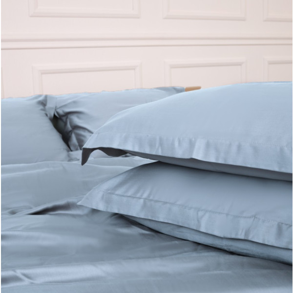 Фото - Комплект постільної білизни MirSon Tencel №04 Blue 2 x 160 x 220 см (2200009369575)