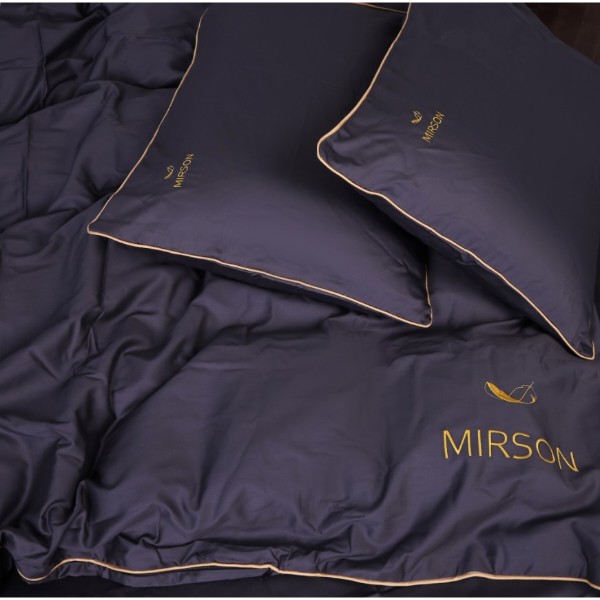 Фото - Комплект постельного белья MirSon Сатин Corner Iron grey 2х160х220 см (2200001717657)
