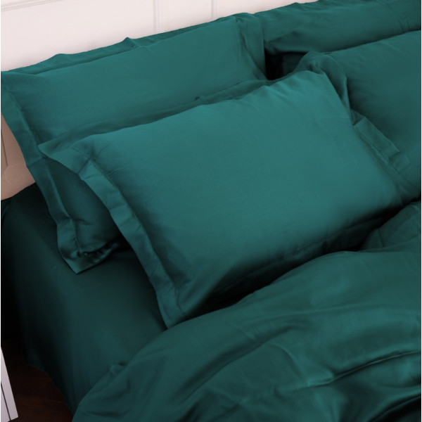 Фото - Комплект постельного белья MirSon Tencel №07 Emerald 200х220 (2200009370991)