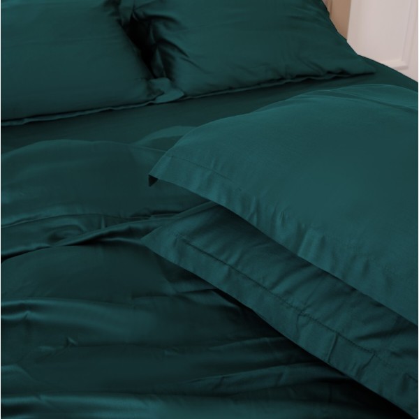 Фото - Комплект постільної білизни MirSon Tencel №07 Emerald 160х220 (2200009370960)