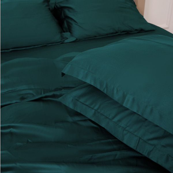 Фото - Комплект постільної білизни MirSon Tencel №07 Emerald 220х240 (2200009370977)