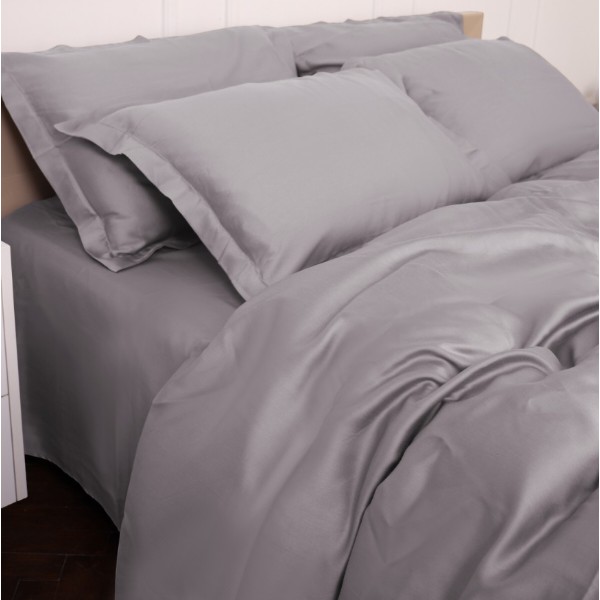 Фото - Комплект постільної білизни MirSon Tencel №06 Gray 2 x 143 x 210 см (2200009370526)