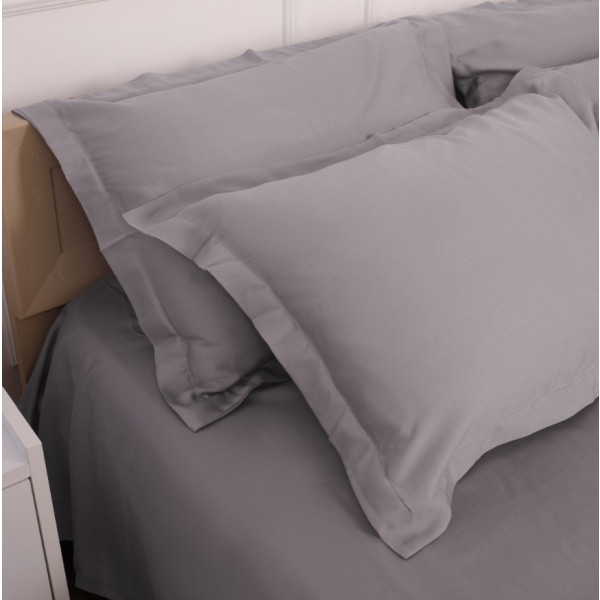 Фото - Комплект постільної білизни MirSon Tencel №06 Gray 220х240 (2200009370496)