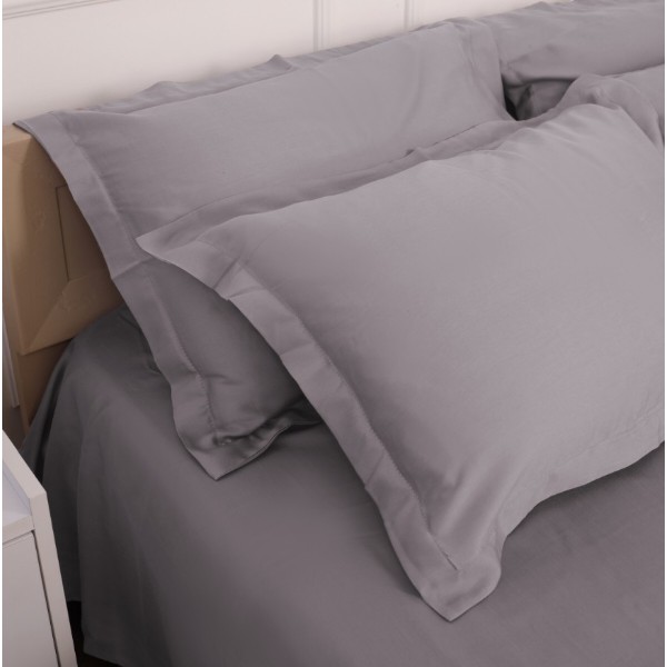 Фото - Комплект постільної білизни MirSon Tencel №06 Gray 2 x 160 x 220 см (2200009370533)