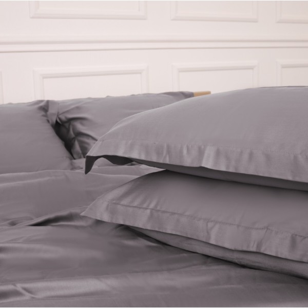 Фото - Комплект постільної білизни MirSon Tencel №06 Gray 2 x 160 x 220 см (2200009370533)