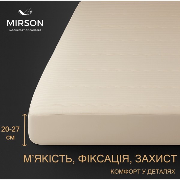 Фото - Наматрацник MirSon Carmela Waterproof Eco 233/2 180x190 (2200000382030