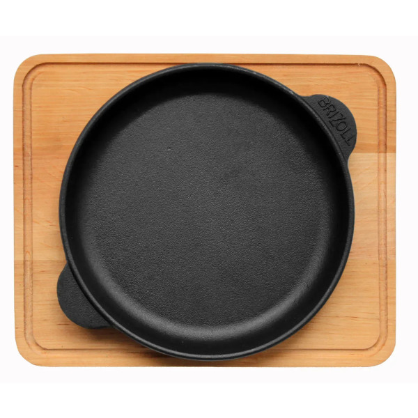 Фото - Сковорода універсальна Brizoll H1825-D HoReCa 180х25 мм, порційна з підставкою