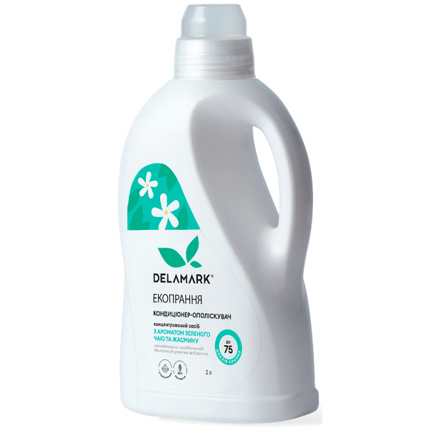 Фото - Ополаскиватель для белья DeLaMark с ароматом зеленого чая и жасмина 2 л (4820152331397)