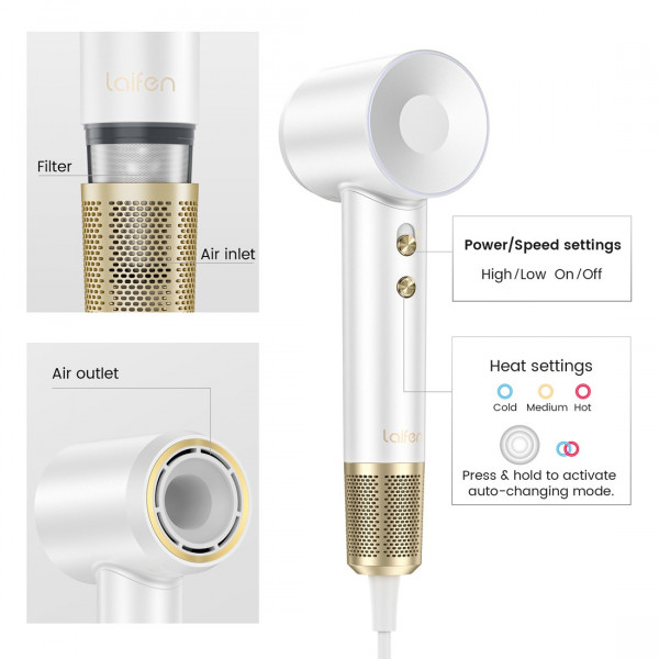 Фото - Фен Laifen Swift Premium білий (LF03-PTG-EU)