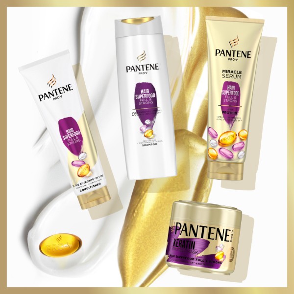 Фото - Шампунь жіночий Pantene Живильний коктейль Об'ємне та міцне 400мл