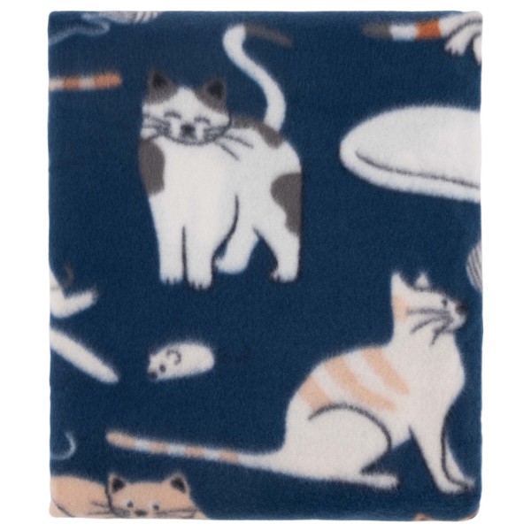 Фото - Плед односпальный ARDESTO Fleece 130x160 см котики синий (ART0725PB)