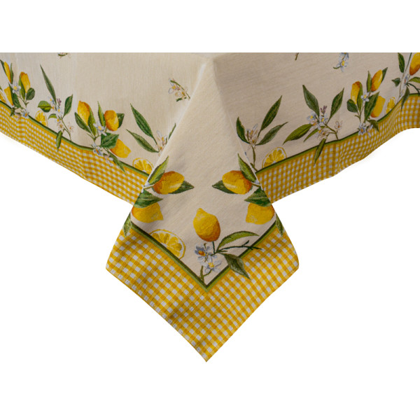 Фото - Скатерть квадратная Lefard Лимон 140x140 см (716-212)
