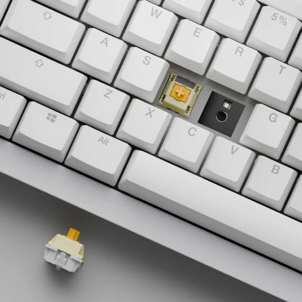 Фото - Клавиатура беспроводная игровая Ducky One X Mini(60%) White (ON2461AST3-DAUSPDOECL2WW1)