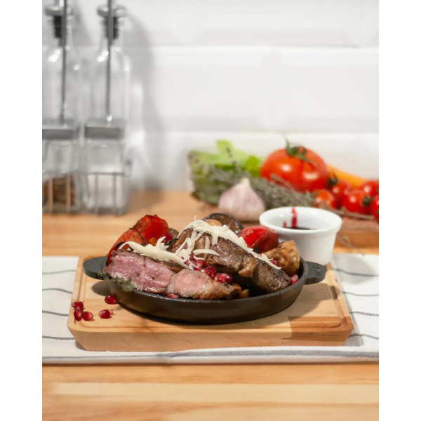 Фото - Сковорода універсальна Brizoll H1825-D HoReCa 180х25 мм, порційна з підставкою