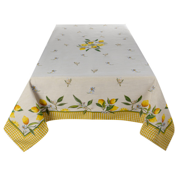 Фото - Скатерть квадратная Lefard Лимон 140x140 см (716-212)