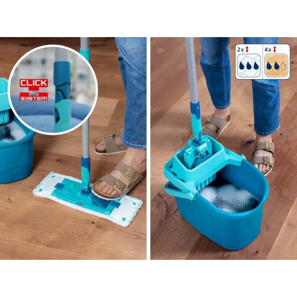 Фото - Набір для прибирання Leifheit відро+ швабра Power Clean (55515)
