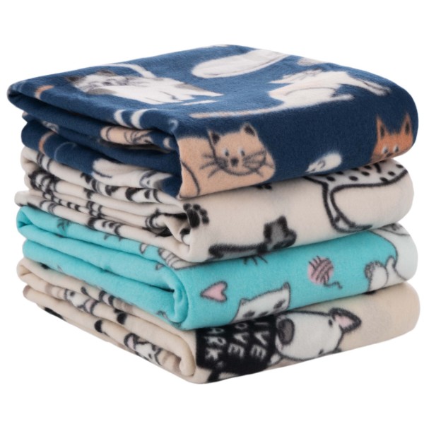 Фото - Плед односпальный ARDESTO Fleece 130x160 см котики синий (ART0725PB)