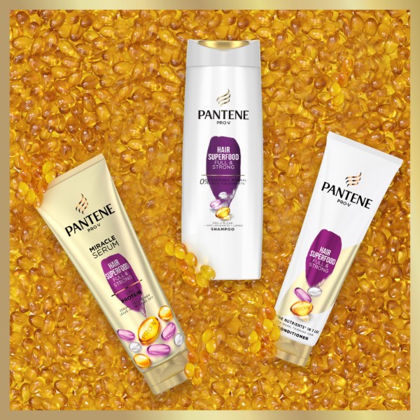 Фото - Шампунь жіночий Pantene Живильний коктейль Об'ємне та міцне 400мл