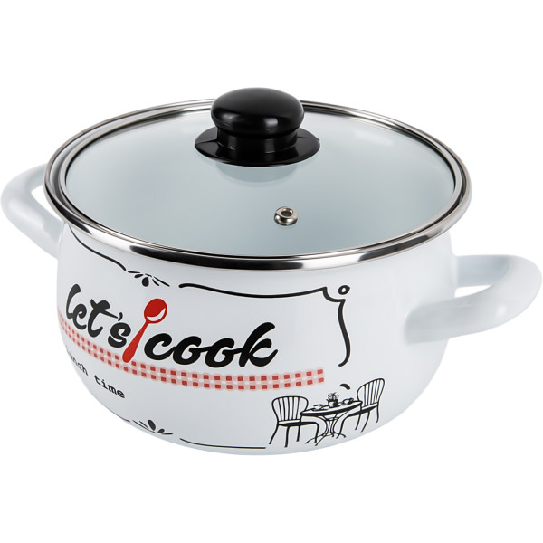 Фото - Каструля Gusto 
Lets Cook White 20 см 4.0 л (GT-T-120-LCW)