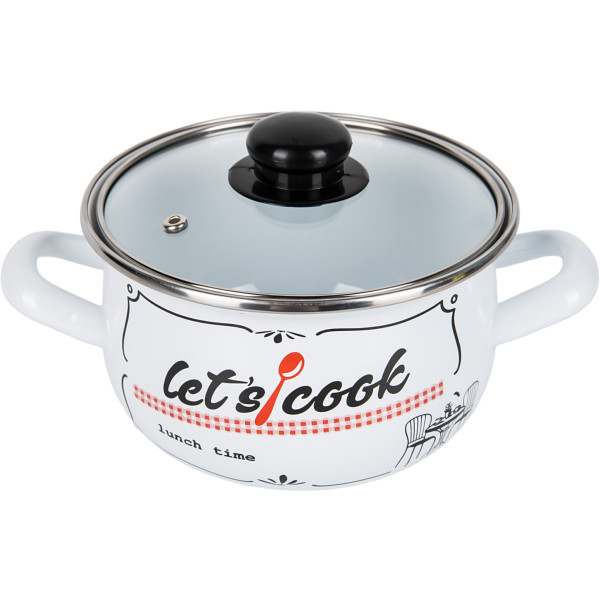 Фото - Каструля Gusto 
Lets Cook White 20 см 4.0 л (GT-T-120-LCW)