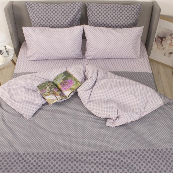 Фото - Комплект постільної білизни ТЕП Happy Sleep сімейний Shadow +нав. 50x70 см (2-03797_36357)