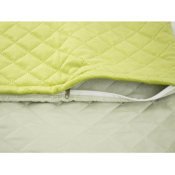 Фото - Наволочка Руно 50х70 VeLour Olive Green (382.55_Olive Green ромб)