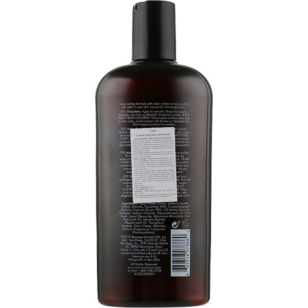 Фото - Гель для душу American Crew 24-hour Deodorant Body Wash 0.45 л (669316078860)