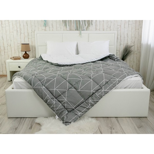 Фото - Ковдра демісезонна двоспальна Руно 172х205 Crystal Grey (316.52_Crystal Grey demi)