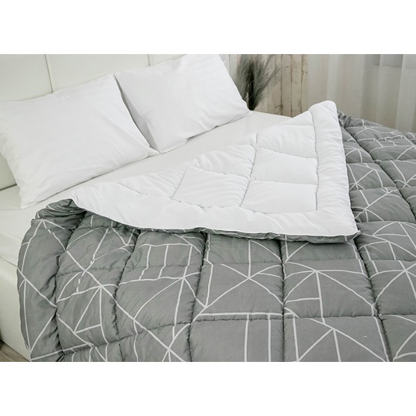 Фото - Ковдра демісезонна двоспальна Руно 172х205 Crystal Grey (316.52_Crystal Grey demi)