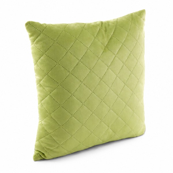 Фото - Подушка декоративна Руно 40х40 VeLour Olive Green (311.55_Olive Green ромб)