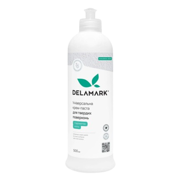 Фото - Засіб для чищення універсальний DeLaMark паста з ароматом м'яти 0.5 л (4820152333858)