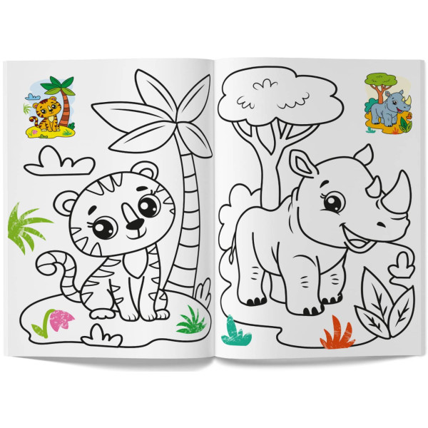 Фото - Раскраски Crystal Book Цветная. Зоопарк (9786175476239)