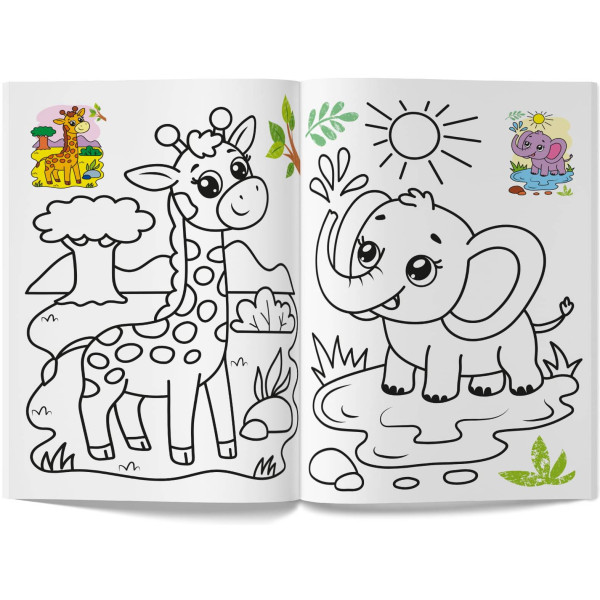 Фото - Раскраски Crystal Book Цветная. Зоопарк (9786175476239)