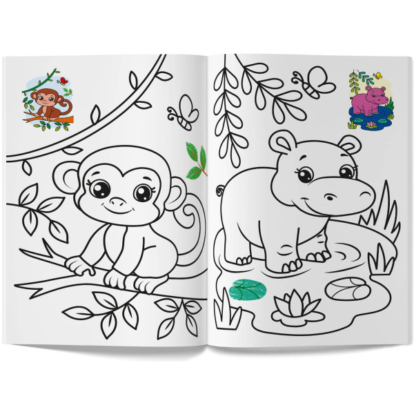 Фото - Раскраски Crystal Book Цветная. Зоопарк (9786175476239)