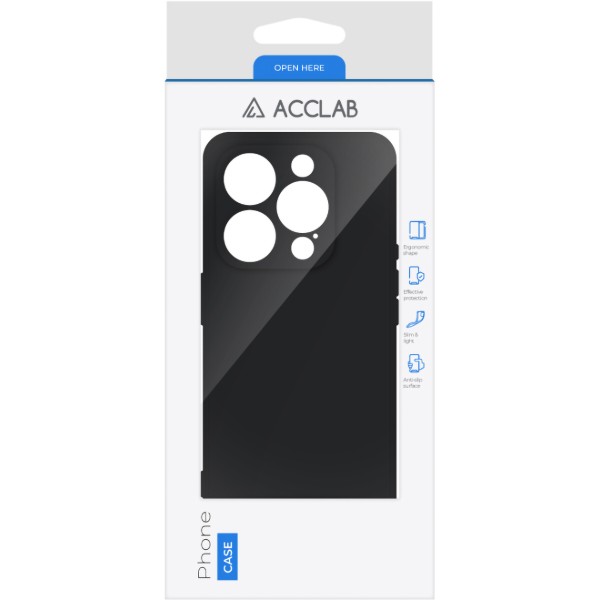 Фото - Чехол для смартфона ACCLAB SoftShell for Apple iPhone 16 Pro Black (1283126611568)