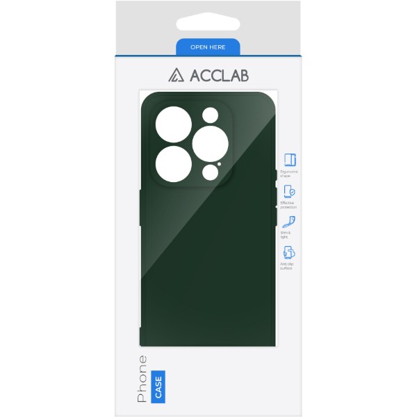 Фото - Чехол для смартфона ACCLAB SoftShell for Apple iPhone 16 Pro Dark Green (1283126611544)
