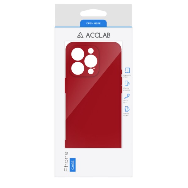 Фото - Чехол для смартфона ACCLAB SoftShell for Apple iPhone 16 Pro Max Red (1283126611605)