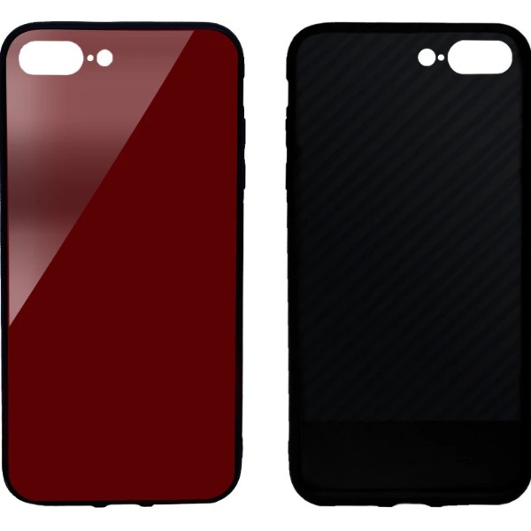 Фото - Чехол для смартфона Intaleo Real Glass for Apple iPhone 8 Plus Red (1283126491429)