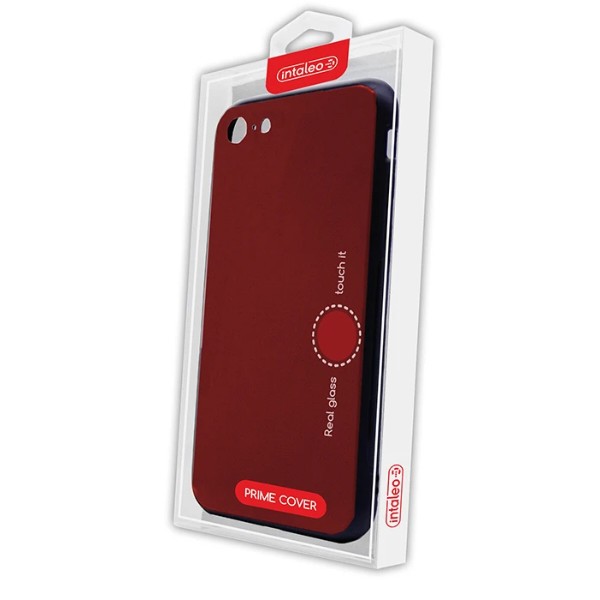Фото - Чехол для смартфона Intaleo Real Glass for Apple iPhone 8 Plus Red (1283126491429)