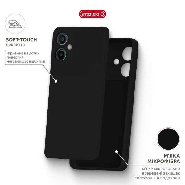 Фото - Чохол для смартфону Intaleo Silicone for Motorola Moto G24 Power Black (1283126640209)
