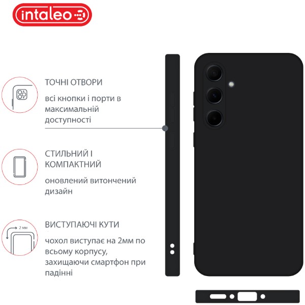 Фото - Чохол для смартфону Intaleo Silicone Case for Samsung Galaxy S24 FE Black (1283126616709)