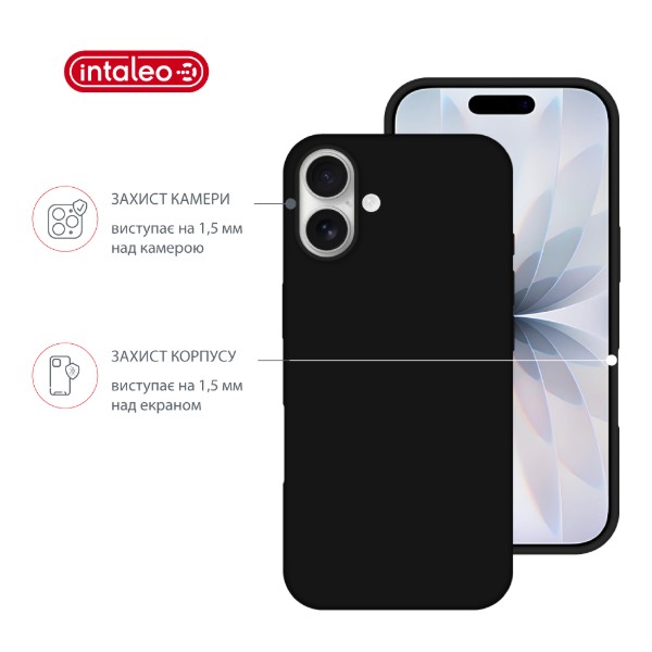 Фото - Чехол для смартфона Intaleo SoftShell for Apple iPhone 16 Black (1283126609206)