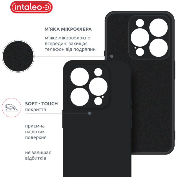 Фото - Чехол для смартфона Intaleo SoftShell for Apple iPhone 16 Pro Black (1283126609305)